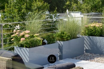 Rectangular planter for garden or terrace - Fibra Nava