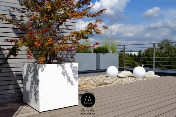 Square planter for garden or terrace - Fibra Cube