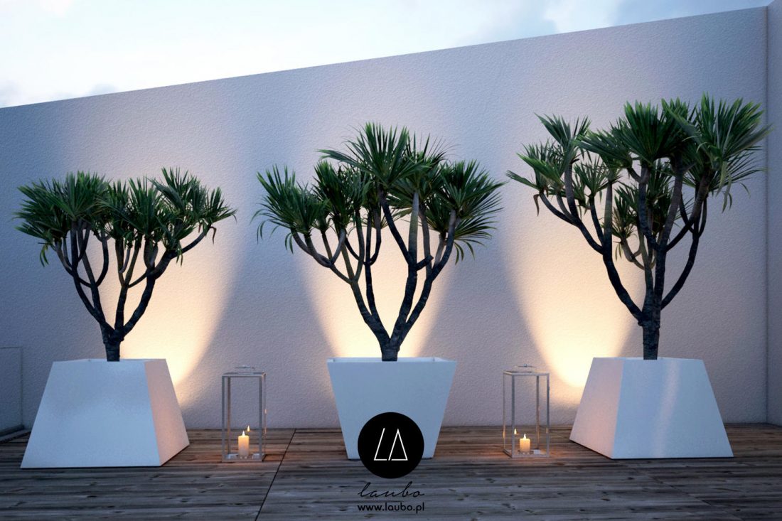 Elegant planter for terrace Laubo Arco